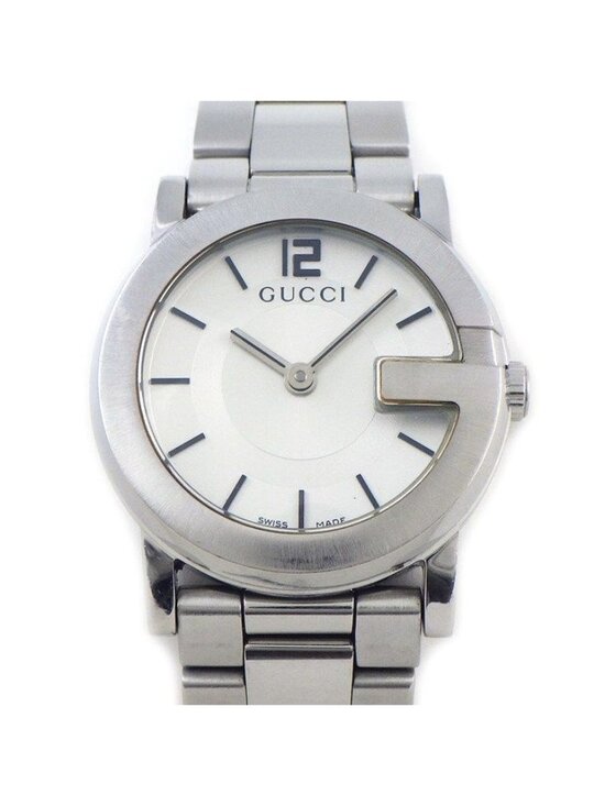 Gucci Watch Round Silver Dial SS Quartz Analog main image 7